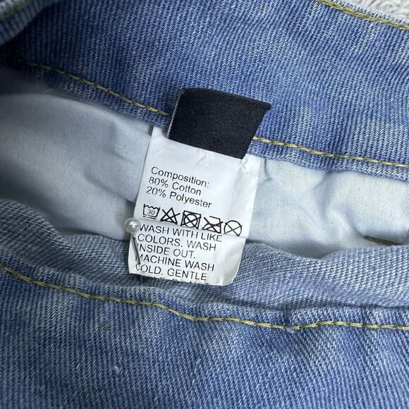 SHEIN 0XL Distressed‎ Patch Jeans Sun Flower Graphic Denim Pants Boho Y2K Style - Picture 8 of 11